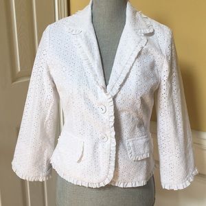 Willi Smith White Eyelet Jacket